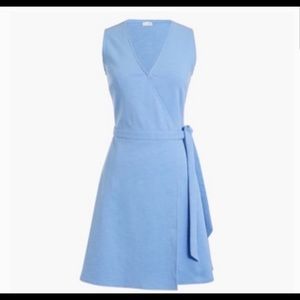 Light blue, J.Crew wrap dress